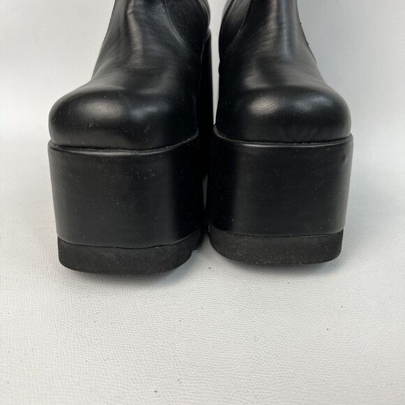 Current Mood Boots Women's 7 Black Platform Chunky Lug Sole Goth Emo Punk Grunge - Picture 5 of 11